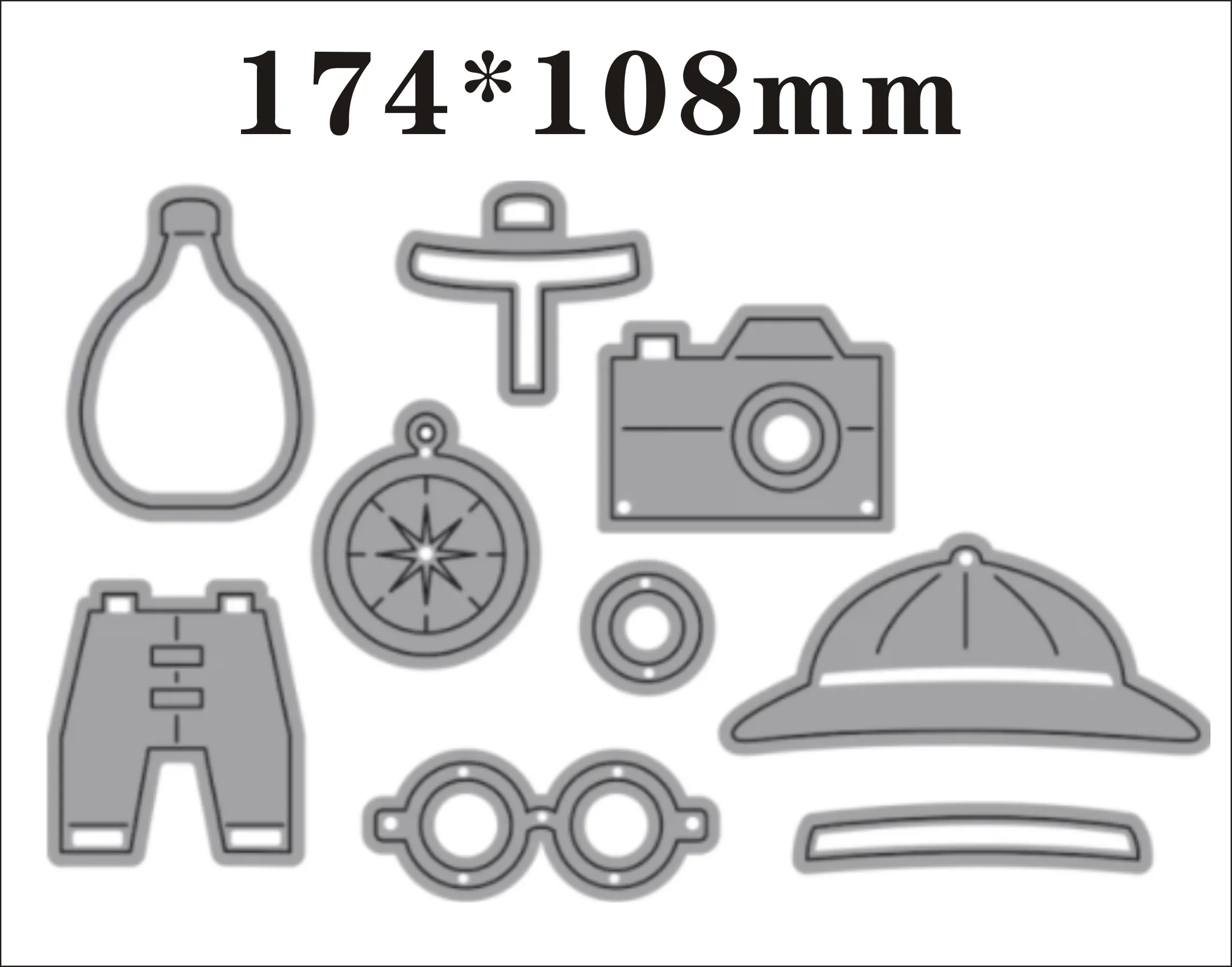New Metal Cutting Dies and Scrapbooking For Paper Making Tiger Lion Hat Glasses Birthday Decor Embossing Frame Card Craft