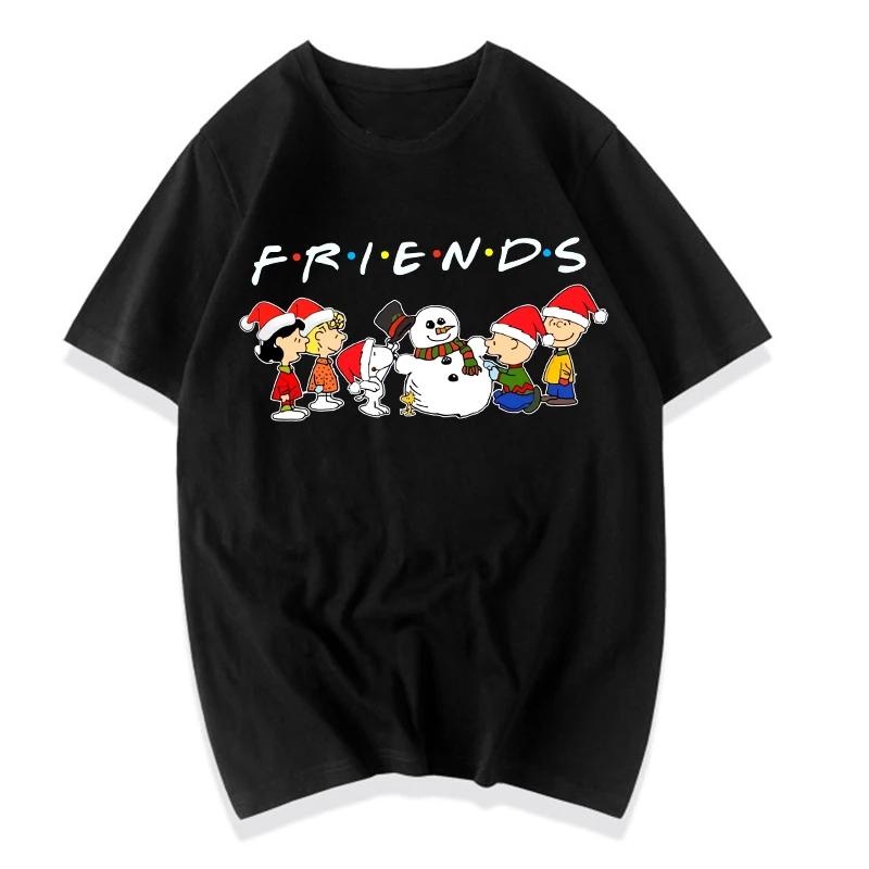 

New Arrival Christmas Friends T Shirt Women Friends Christmas Shirts Cute Christmas Unisex Tops