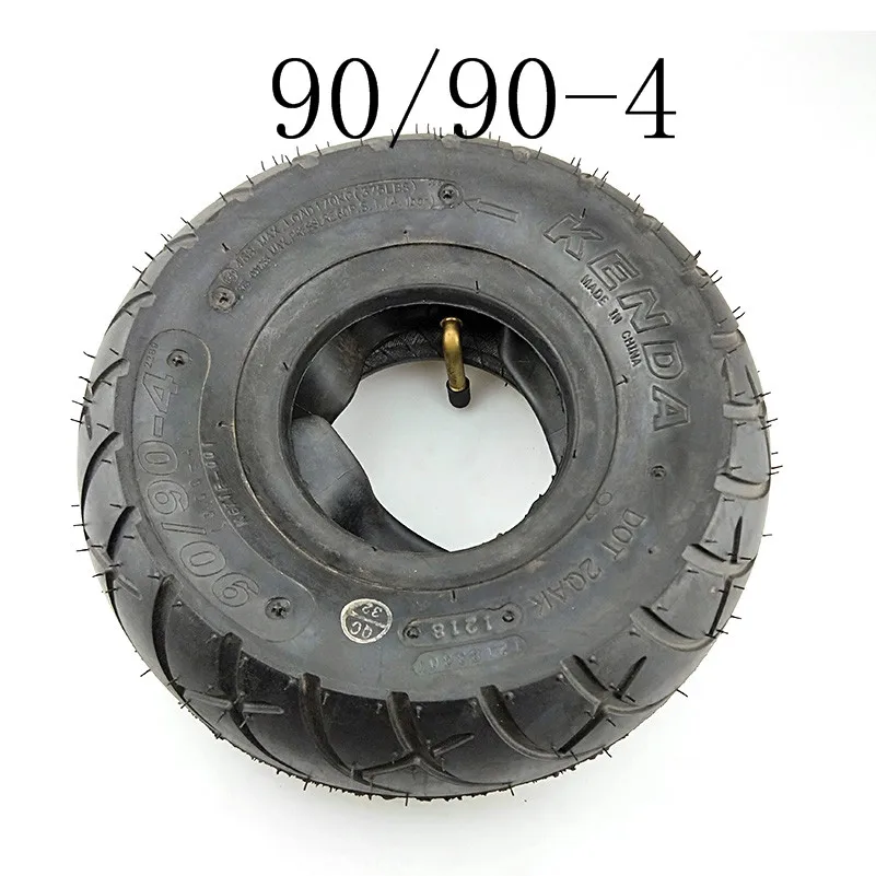 1pcs tube and tire Lightning 10 дюймов газ/шины для электроскутера 90/90-4 3,00-4 дюймов On-дорожные шины(Запчасти и аксессуары для скутера - Цвет: 1pcs tube and tire