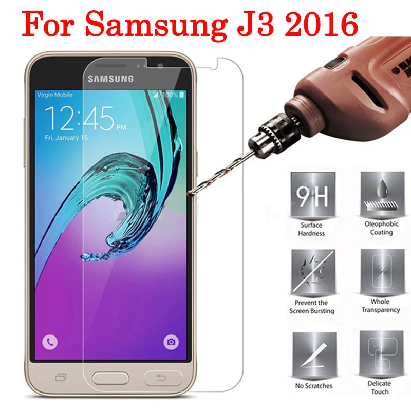 

J 3 Protective glass For Samsung J3 2016 Screen Protector On Sam Galaxy 3J J320 J320FN J320F J320G 5 Tempered glas Armor Film
