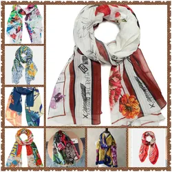 2021 new D NEW Fashion yellow printed scarf shawl SPAIN scarf