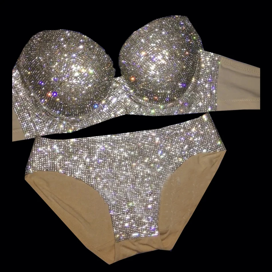

Сексуальное женское белье, блестящий бюстгальтер, короткая одежда, ночной клуб, бар, DJ, певица, Ds костюмы, комплект, высокое качество, горячая Распродажа, бикини, танцевальные костюмы