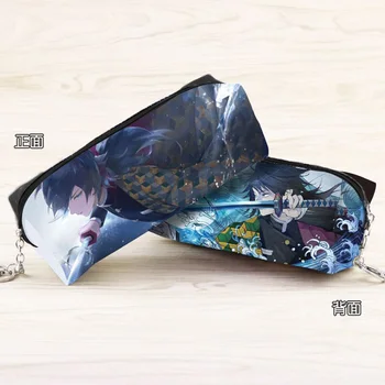 

Anime Demon Slayer: Kimetsu no Yaiba Zipper Pencil Pouch Tomioka Giyuu Cartoon Character Cosmetic Bag