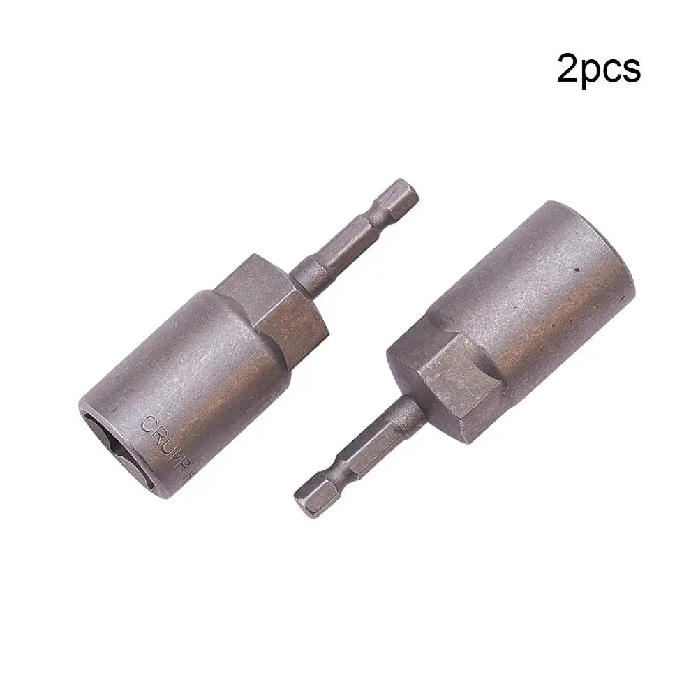 19mm x2pcs Высокое качество 1/" привод 6~ 19 мм шестигранные розетки 80 мм Общая длина металлическая ударная гайка сеттер Драйвер гнездо бит ручной инструмент набор 1~ 10 шт - Цвет: 19mm x2pcs