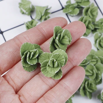 

5Pcs/lot Cauliflower Chinese Cabbage Green Mini Small Doll House Mini Cute Handmade Polymer Clay Vegetables 1:12 Dollhouse