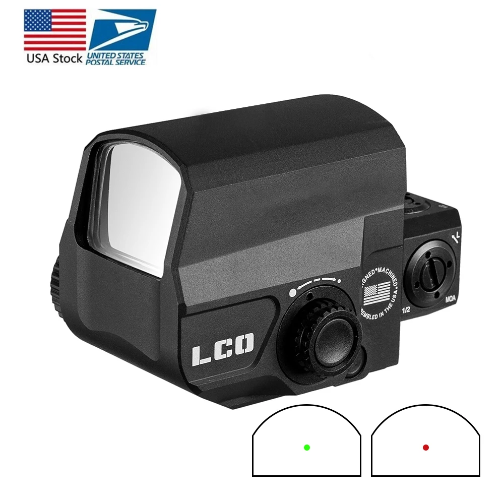 Дропшиппинг LCO Tactische красный точечный прицел Jacht Scopes Reflex Sight Met 20 мм Rail Mount Holografische