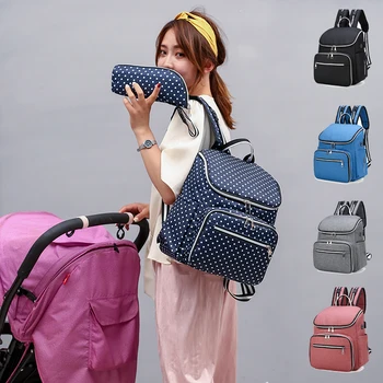 

Large Capacity Nappy Diaper Bag Backpack Mummy Bag Mom Baby Multi-function Waterproof Outdoor Travel Diaper Bags For Baby Care