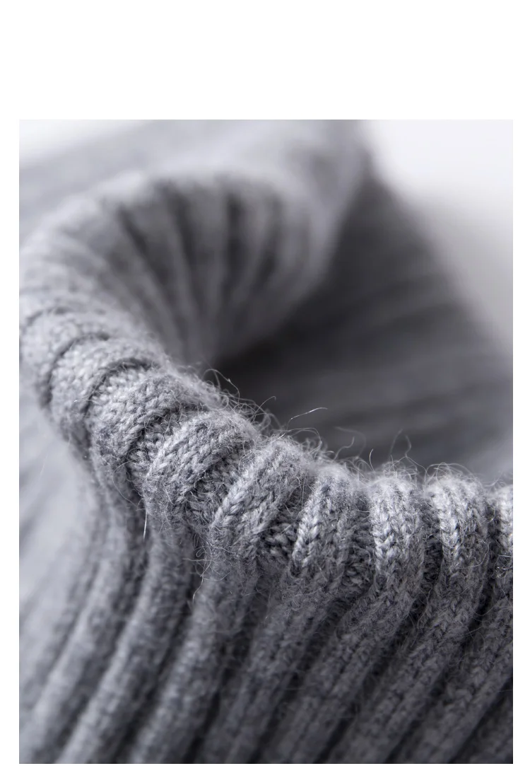 Женский вязаный комплект из 3 предметов из натурального кашемира, модный темперамент, свитер с высоким воротником, кардиган, широкие брюки, зимний комплект из трех предметов