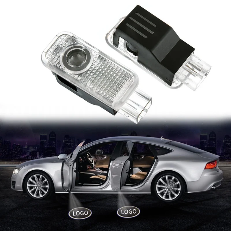 

Lcyonger 1 Pair for A3 A4 A5 A6 A8 B5 B6 B7 B8 C5 C6 S3 S4 Lights Car LED Door Welcome Laser Projector Shadow Light LED