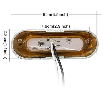 

Clearance Car Light Trailer Elements Replace Pack 10Pcs Amber SMD Truck