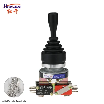 

Joystick Switch 4NO4NC 4 Position 30mm Momentary Rocker Switch Spring Return Monolever Cross Inductrial Wobble Stick Switch
