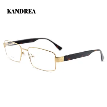 

KANDREA 2020 Fashion New Men Titanium Glasses Frame Square Man Eyeglasses Business Office Computer Eyewear Anti Blue Ray Frames
