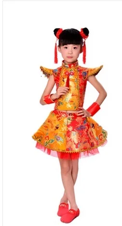 Детские костюмы для народных танцев с драконом Yangko, современные Hanfu, для девочек и мальчиков, Национальный костюм для кунг-фу со львом, ушу, костюм для китайского традиционного танца - Цвет: style13