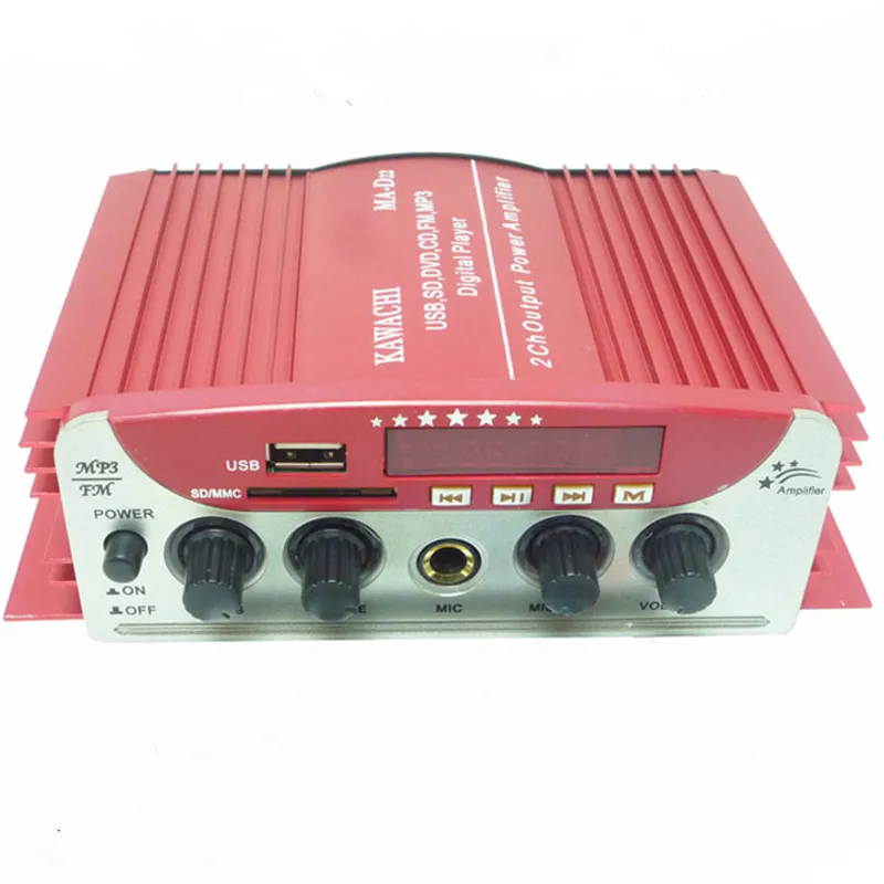 Мини USB SD FM MP3 Цифровой светодиодный дисплей мотоцикл автомобильный аудио