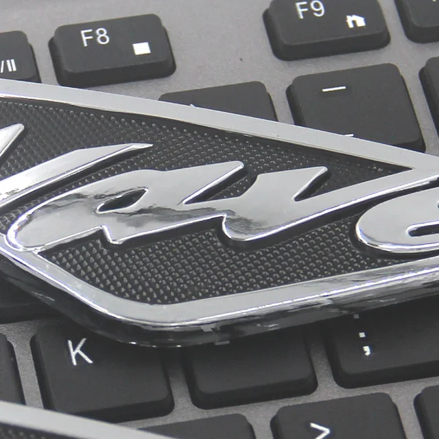 2X Abs Plating Bike Motorcycle Sticker Body Emblem Decals For