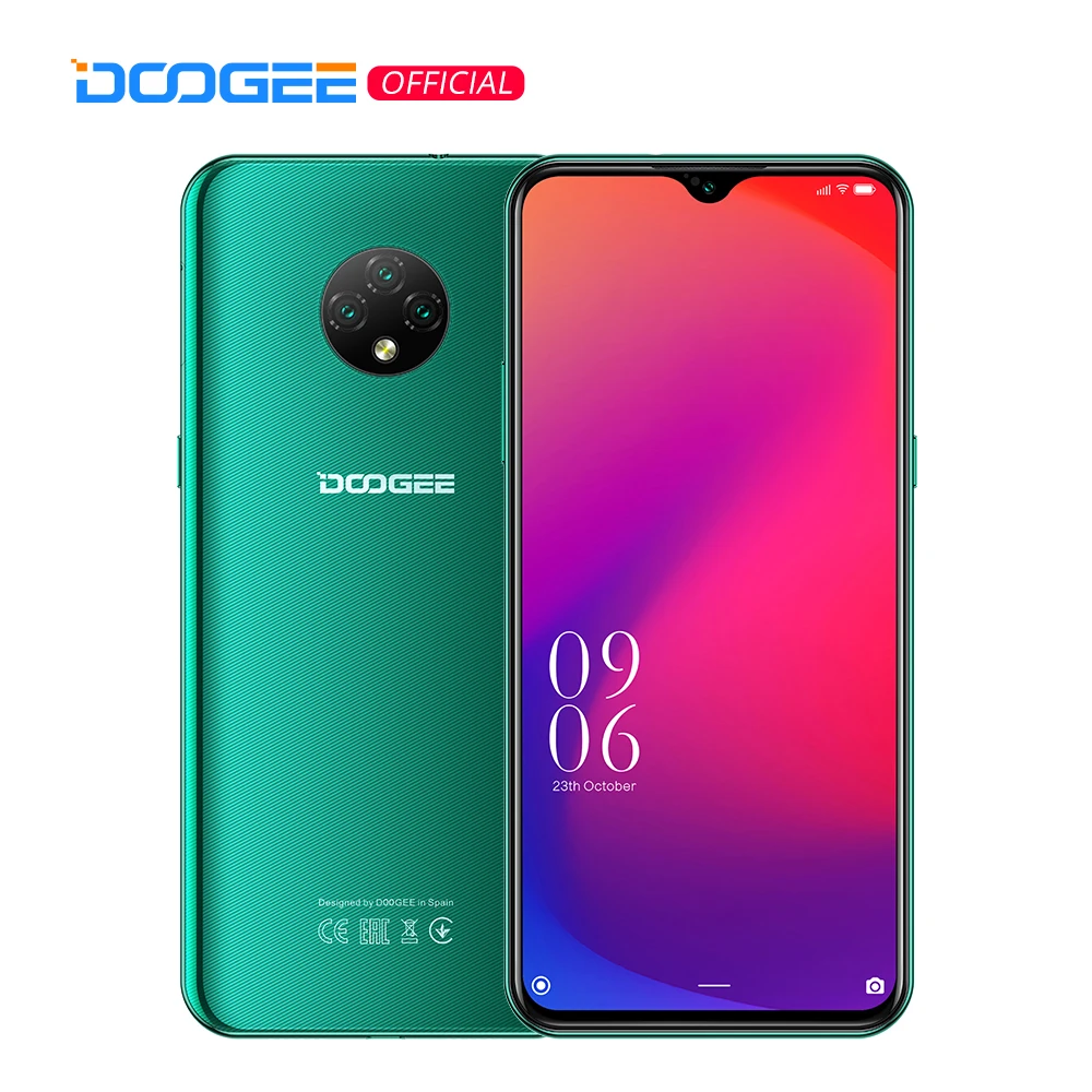 DOOGEE X95 Cellphones 6.52''MTK6737 16GB ROM Dual SIM 13MP Triple Camera 4350mAh SmartPhones Mobile Phone Android 10 OS 4G-LTE