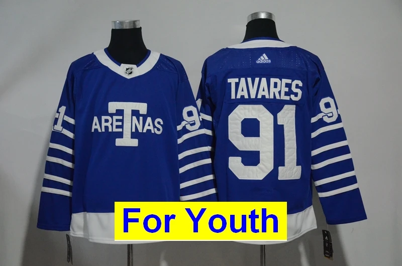 Детские Молодежные Трикотажные изделия Toronto Auston Matthews John Tavares Mitchell Marner - Цвет: Красный