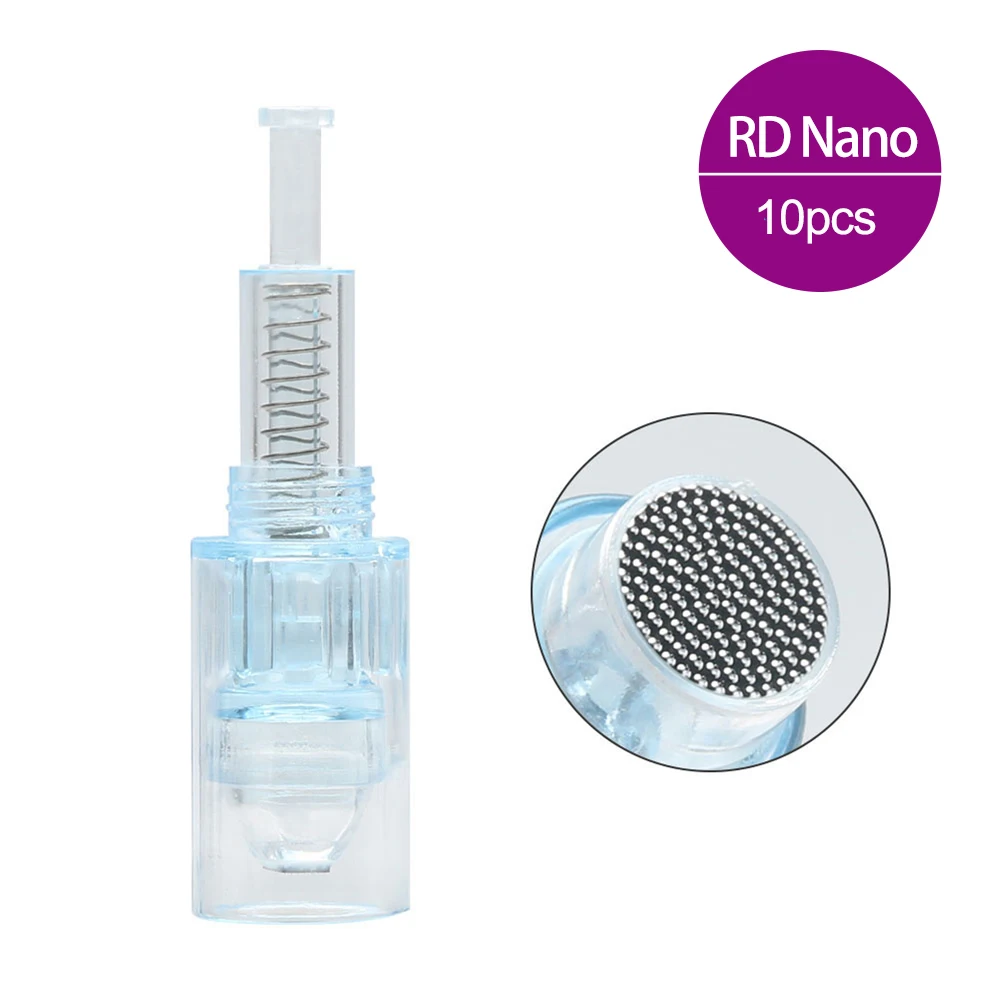 RD Nano 10 шт. винт картридж микро нано иглы для Dr. pen X5 Дерма ручка микроиглы Дерма ручка Ultima Dermapen X5 наборы для ухода за кожей - Габаритные размеры: RD Nano