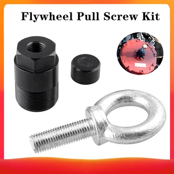 

Motorcycle Flywheel Puller Kit + Crank Shaft Protector Lift Ring 91-90455-1 Lifting Eye 1 1/2"-16 Flywheel Puller Removal Tool