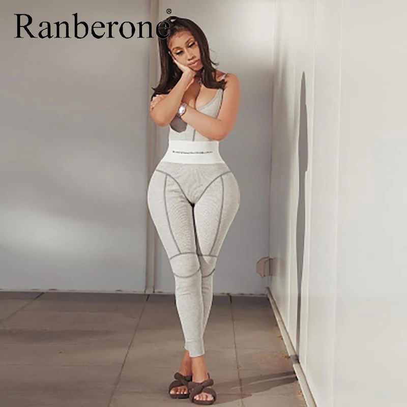 Новый комбинезон Ranberone пикантный боди женский с V образным вырезом жилет