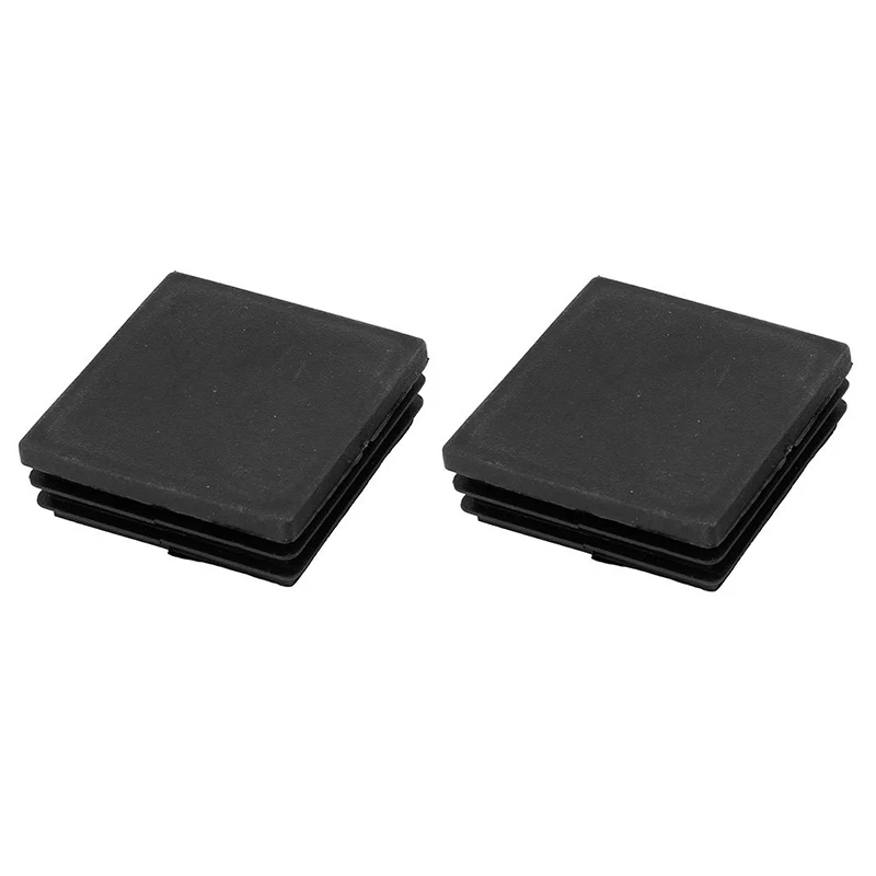 BMBY-Plastic Square Tube Inserts End Blanking Caps 60mm x 60mm 20 Pcs Black