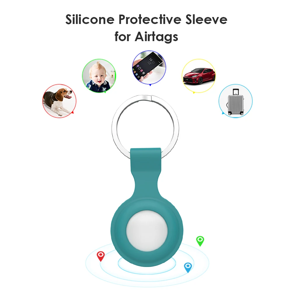 ring alarm wireless keypad 1pc Silicone Protective Case Keychain Skin Cover for Airtags Anti-Lost Device Accessories  Wireless Tracker Protector smart alarm keypad Alarms & Sensors