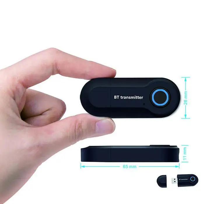 Bluetooth Transmitter 3 5MM Jack Audio Adapter Wireless Bluetooth 4 0 Stereo Audio Transmitter Adapter Latest For Headphones TV
