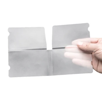 

100Pcs Portable Face Masks Storage Clip Disposable Face Masks Organizer Foldable Mask Storage Case