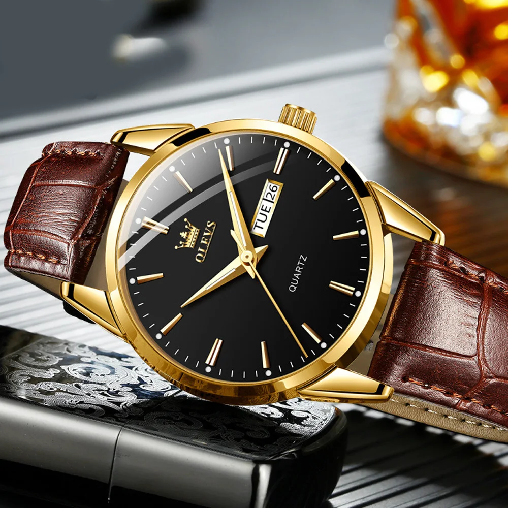 High Quality Brand Classic Quartz Watch Calendar Week Display Waterproof Watch for Men's Casual Clock Montre Homme Husband Gift manufacturers spot wholesale germany austria switzerland travel souvenir gift cuckoo clock