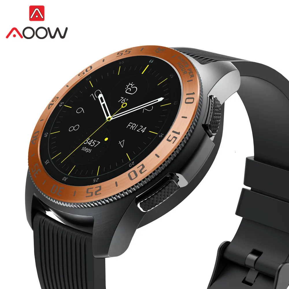 Рамка из нержавеющей стали кольцо Стайлинг для samsung gear S3 Frontier Galaxy Watch 42 мм 46 мм клеющаяся крышка защита аксессуары