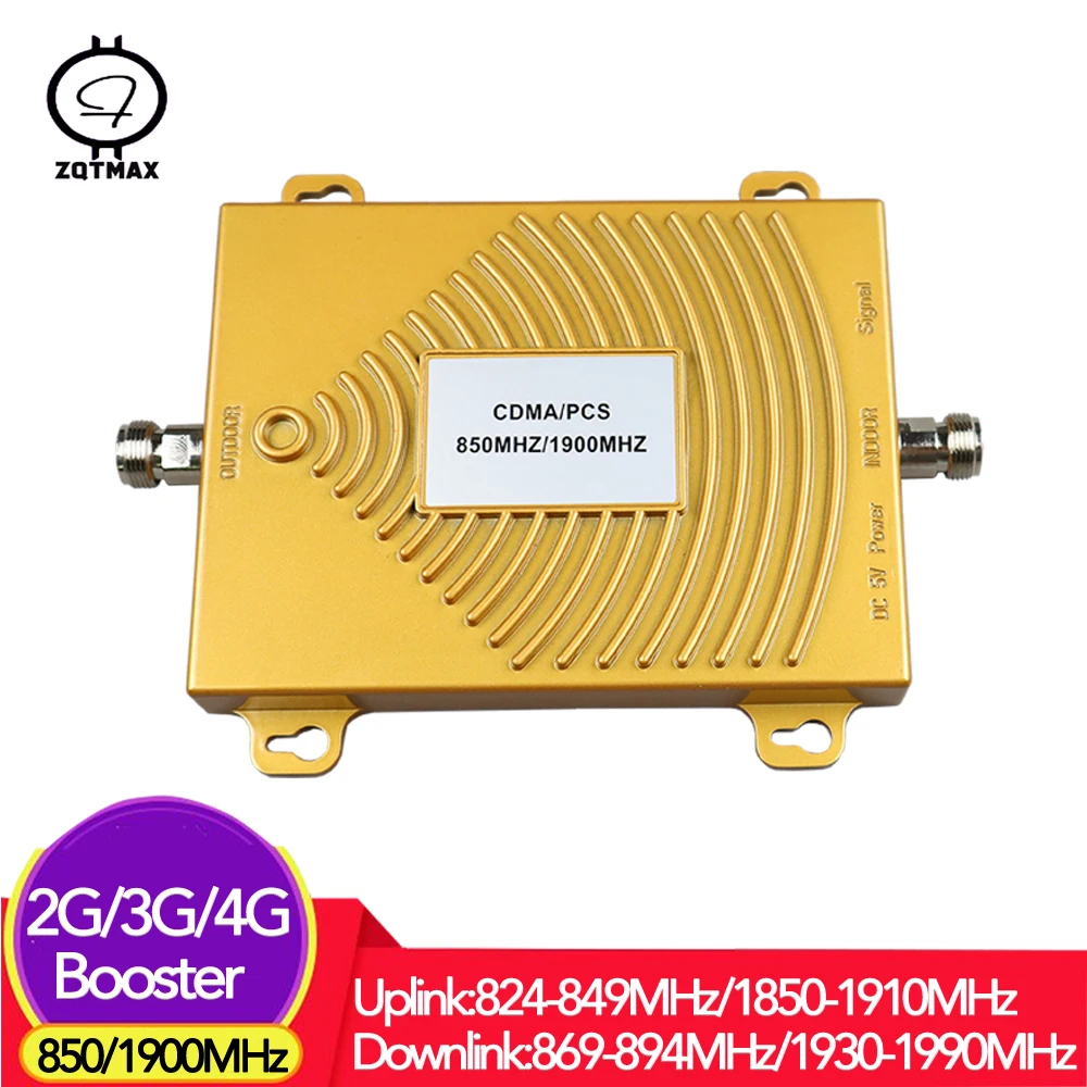 ZQTMAX двухдиапазонный повторитель 850 1900 MHz LTE данных сотовый телефон сотовый сигнал усилитель B2(шт) B5(cdma