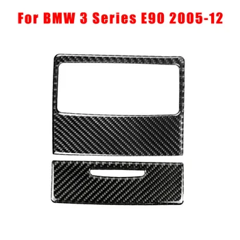 

2pcs set Air Vent Outlet Cover Carbon Fiber Style Rear Trim ABS Plastic