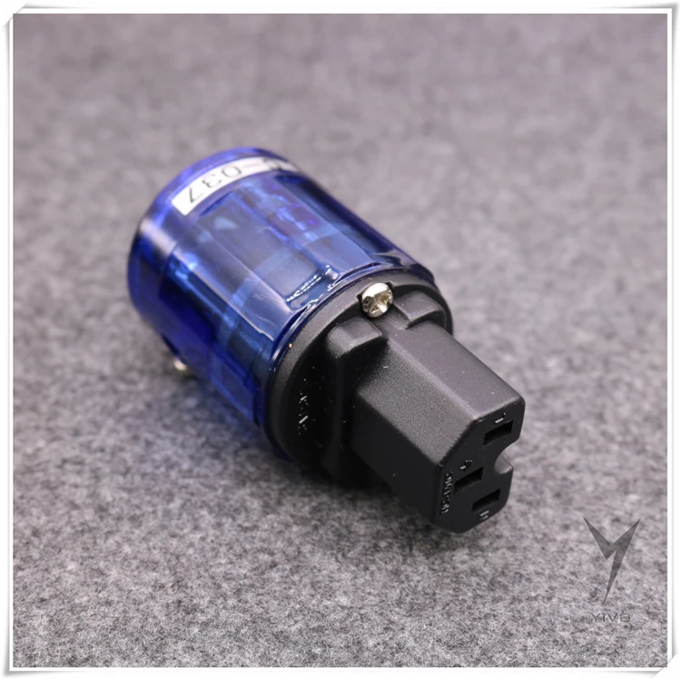XSSH C-037 вилка IEC родиевое покрытие OEM Hifi аудио латунь чистая медь США P-037 Schuko Разъем питания евро разъем питания