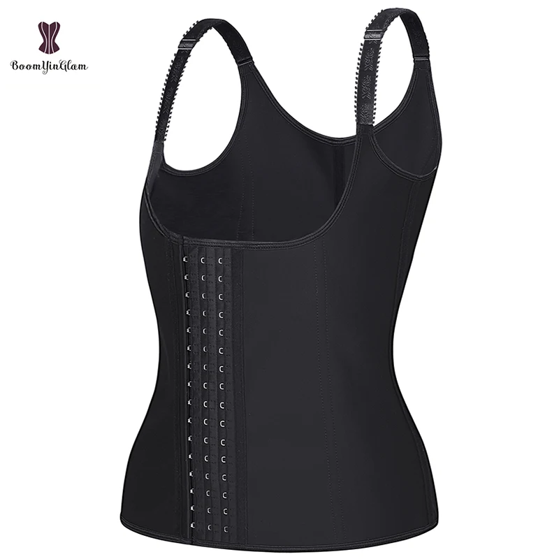 body shaper Modeling Strap Women's Body Shaper100% Latex Slimming Girdle Vest 9 Spiral Steel Boned Waist Trainer Corset With Hooks low back shapewear