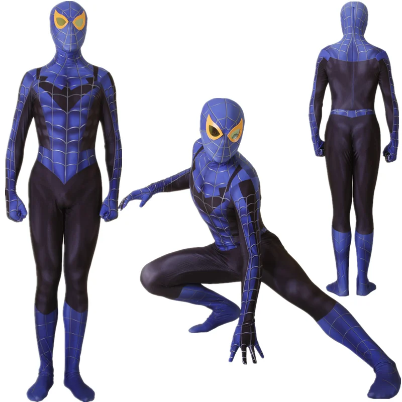 

Anime Movie Adult Kids Nightwing Spider Man Cosplay Costume Zentai Spiderman Superhero Bodysuit New Cosplay Suit Set Jumpsuits