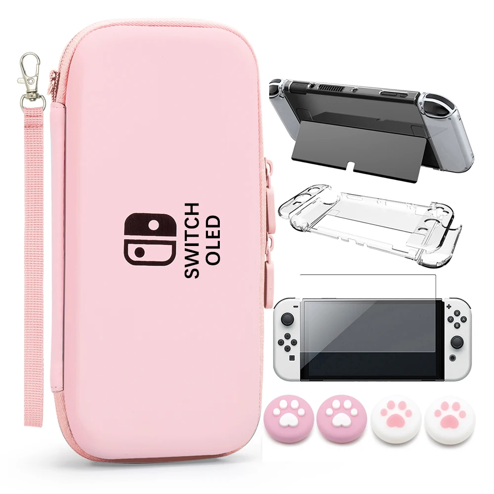 PU Waterproof Console Box PC Hard Shell Cover Case Joycon Protective Case For Nintendo Switch Oled Game Accessories Storage Bag