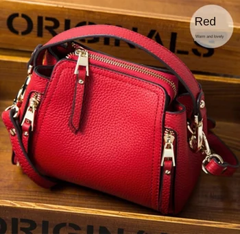 

Leather Bag for Woman New Crossbody Bag Korean Fashion Women's Cow Leather Bag Shoulder Bag/Hand Bag Bucket Bag
