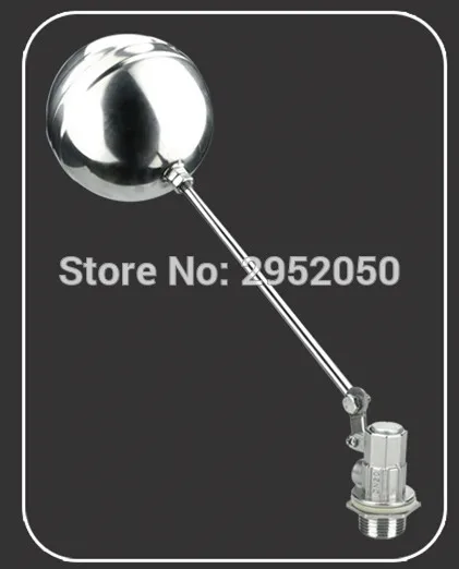 

Free shipping 3/4" Dn20 Stainless Steel Float Valve Floating Valve Cold And Hot Water Tank Water Tower
