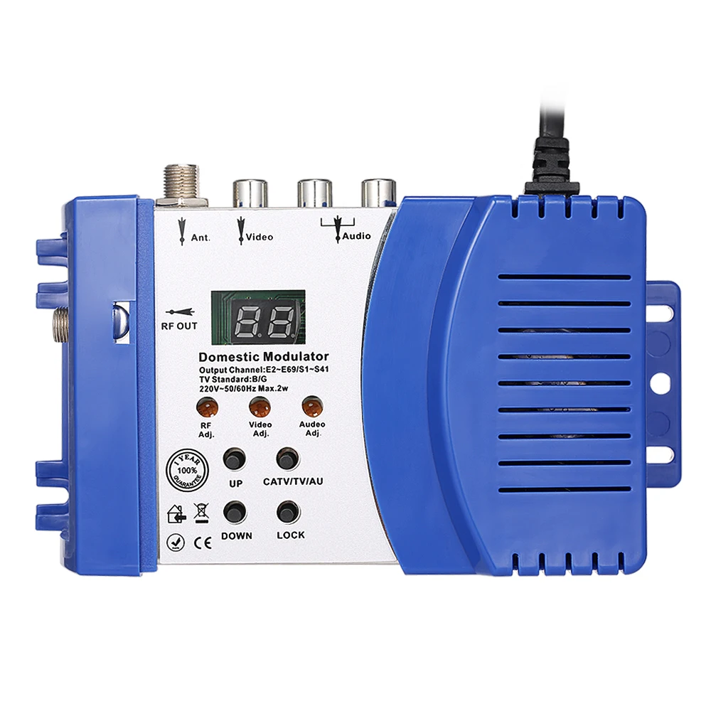 Easy To Install M66 RF Modulator Audio Video TV Converter Signal