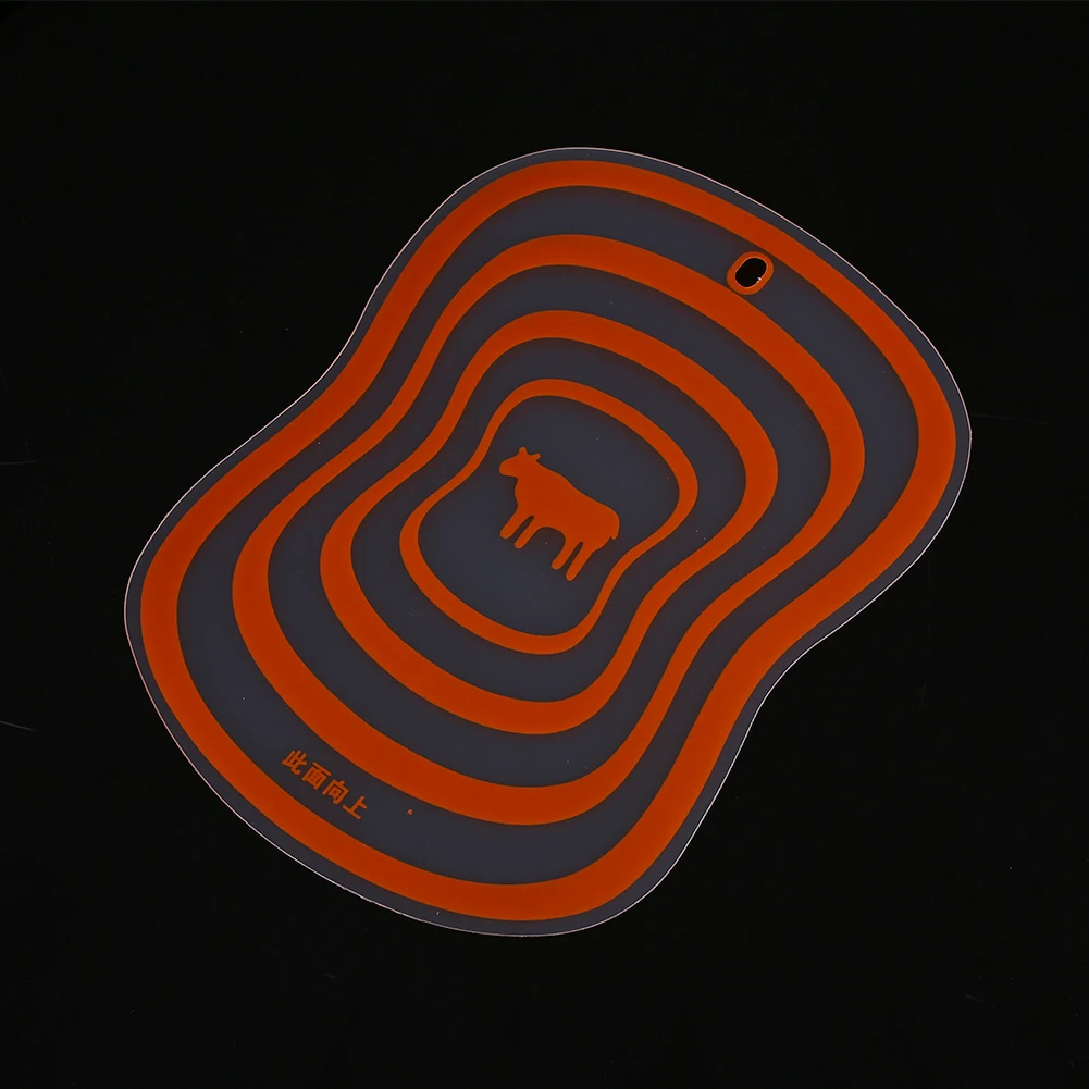 Kitchen Antibacteria Non-Slip Tool Cutting Fashion Block Plastic Chopping Flexible Board Breadboard Frosted Food Cooker
