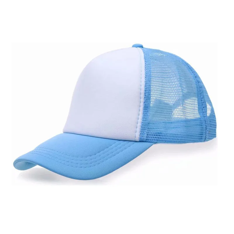 

Advertisement Sponge Mesh Cap Customizable Printed Words Logo Work Hat DIY Sun Hat Adult Travel Volunteer Brim Hat