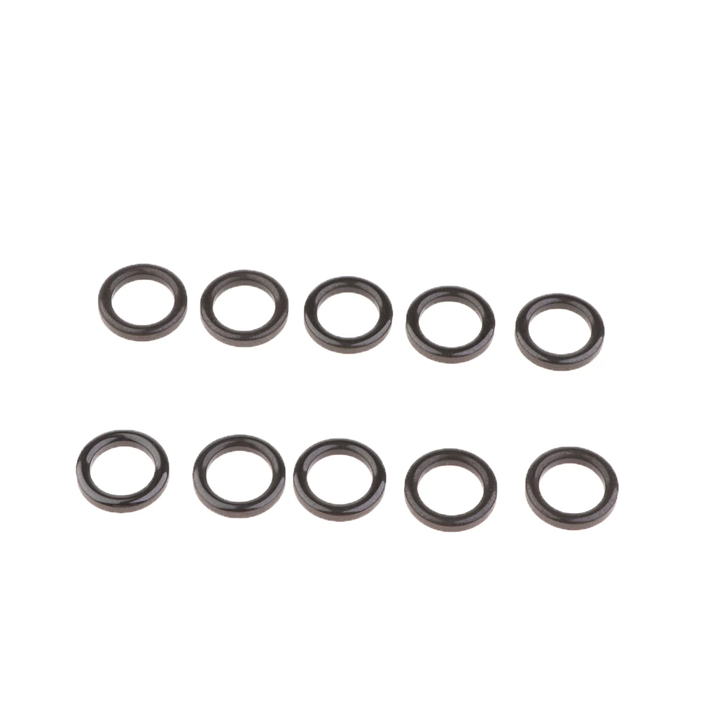 10pcs Ceramic Fishing Rod Guides Ring Replacement DIY Fish Pole Guide Tip Tops Repair Tools for Fishing Lovers