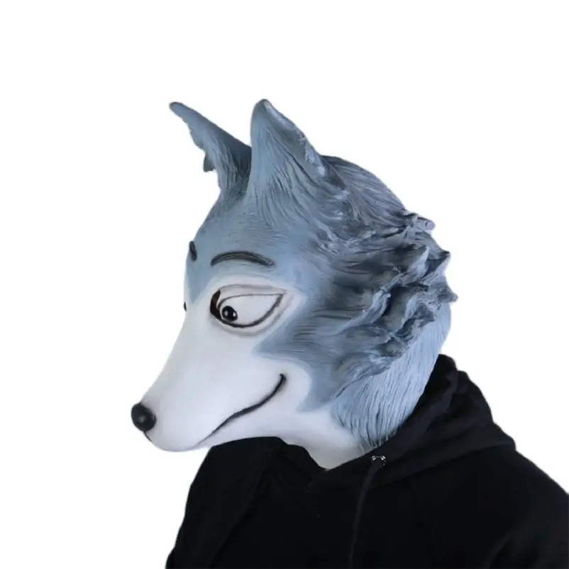 

Unisex Anime Cartoon 3D BEASTARS Legoshi Funny Halloween Masquerade Mask Facepiece Headgear Prop Gift