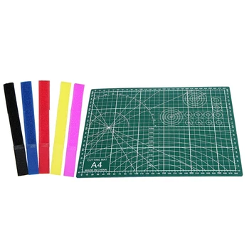 

A+8Pcs Straps 170Mm X 20Mm Organiser Laptop PC TV Cable Ties & 1Pcs PVC Cutting Mat A4 Durable Self-Healing Cut Pad