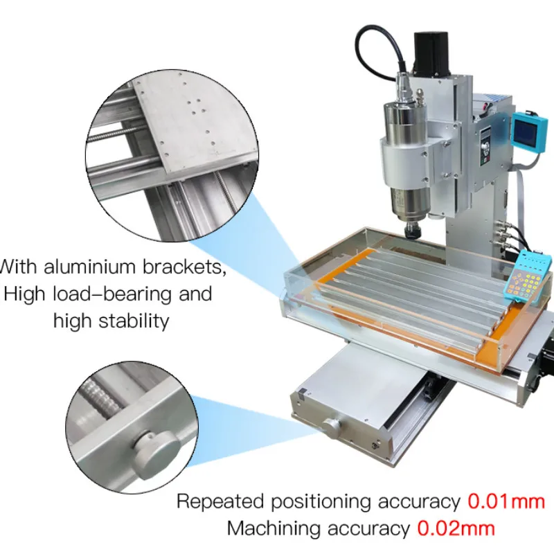 5 вертикальной оси колонка типа cnc машины 6040 1500 Вт водяным охлаждением шпинделя для гравировки металла, дерева, стекла