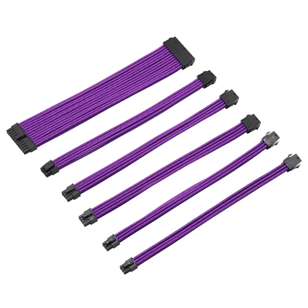 Удлинитель питания 18AWG PSU ATX 24pin материнская плата VGA PCI E 6 + 2pin EPS CPU 4 контактный шнур