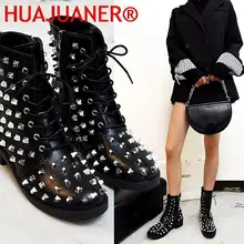 botín tachuelas mujer – Compra botín tachuelas mujer con envío gratis en  AliExpress version