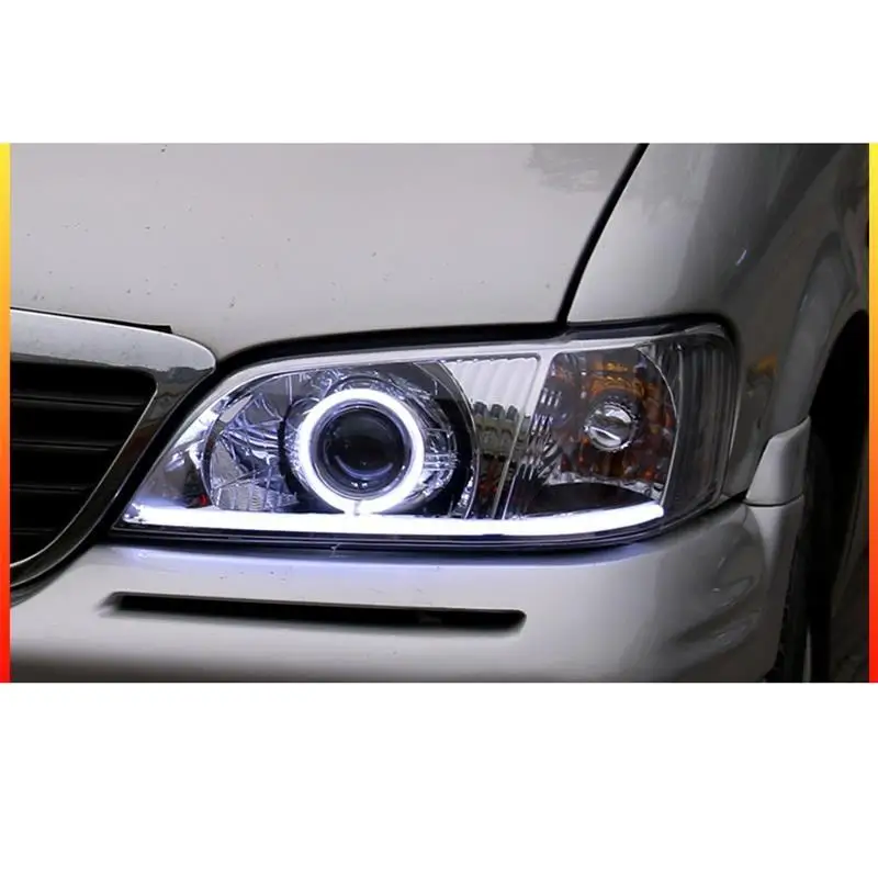 Drl бег Automovil Luces Led Para Авто Assessoires внешняя лампа Cob фары автомобиля фары в сборе 17 18 для Buick GL8