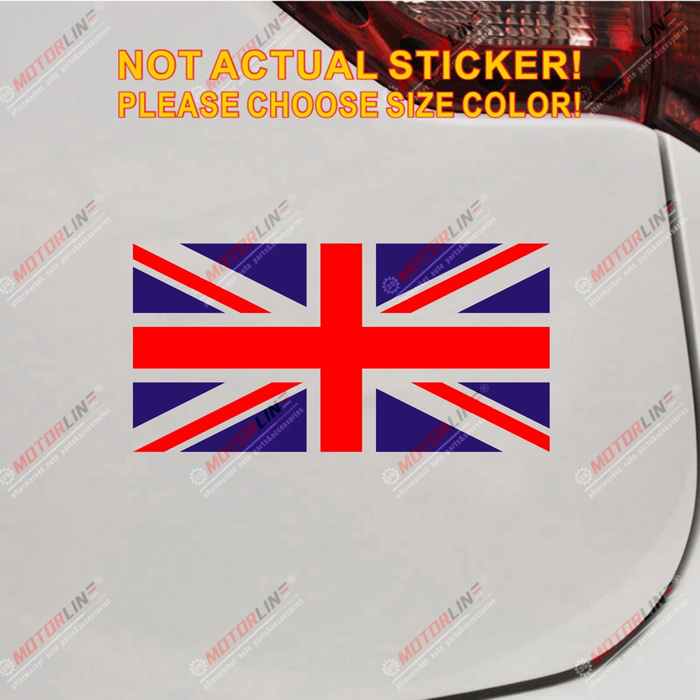 Flag of the UK Car Decal Sticker Vinyl United Kingdom Union Jack or choose your size. | Автомобили и мотоциклы