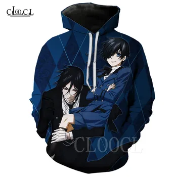 

Sebastian Demon Print Plaid Hoodies Men Women 3D Kuroshitsuji Ciel Cosplay Anime Hoody Sweatshirts Popular Casual Hoodie Hoddies